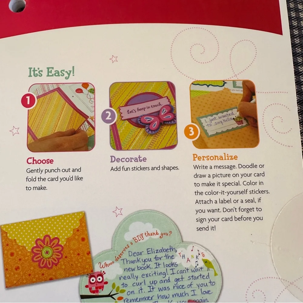 American Girl Card-Making Kit with Colorful Designs 29 Cards